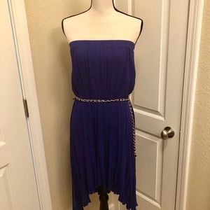 High low Strapless Dress